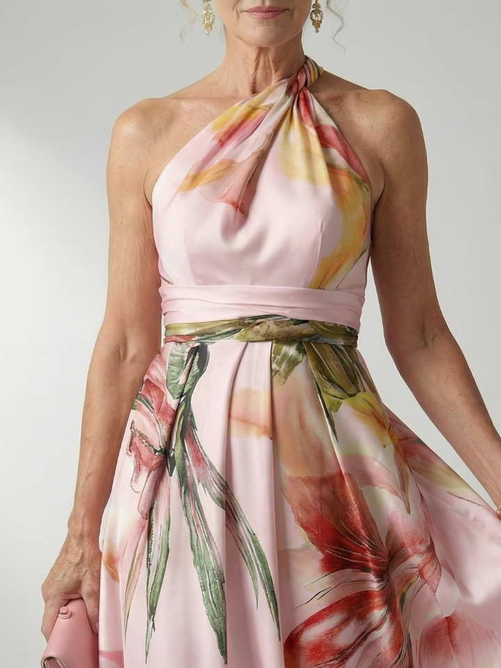 Amiel | Lichtgewicht Floral-Maxikleed