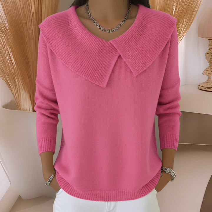 Jennifer | Strickpullover mit weichem Kragen