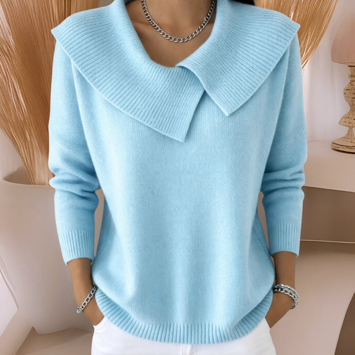 Jennifer | Strickpullover mit weichem Kragen