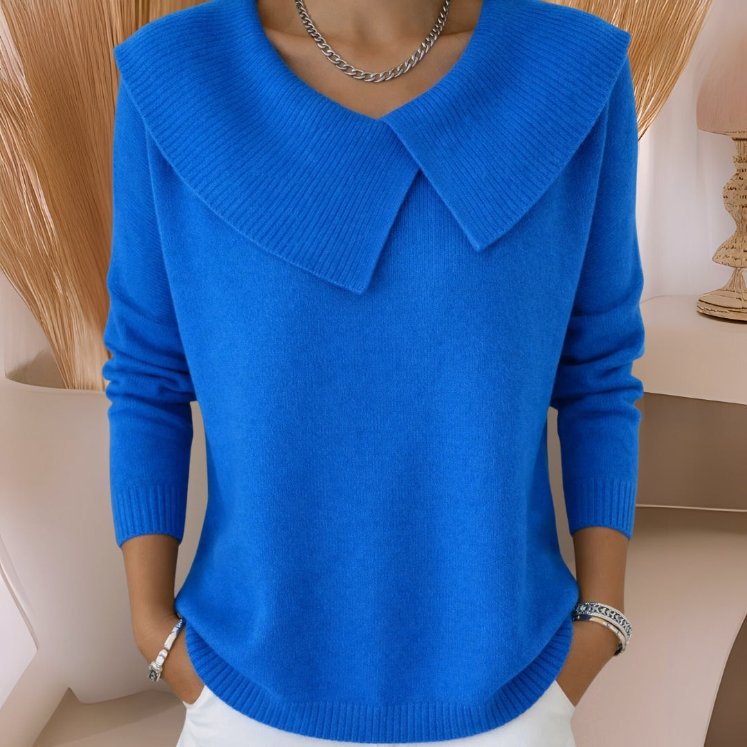 Jennifer | Strickpullover mit weichem Kragen