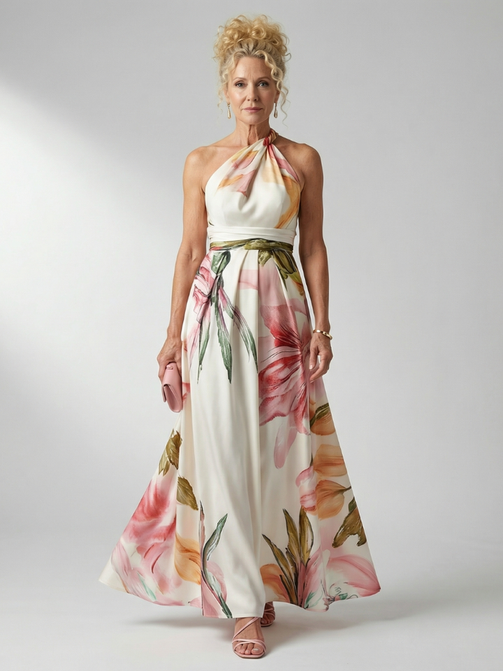 Amiel | Lichtgewicht Floral-Maxikleed