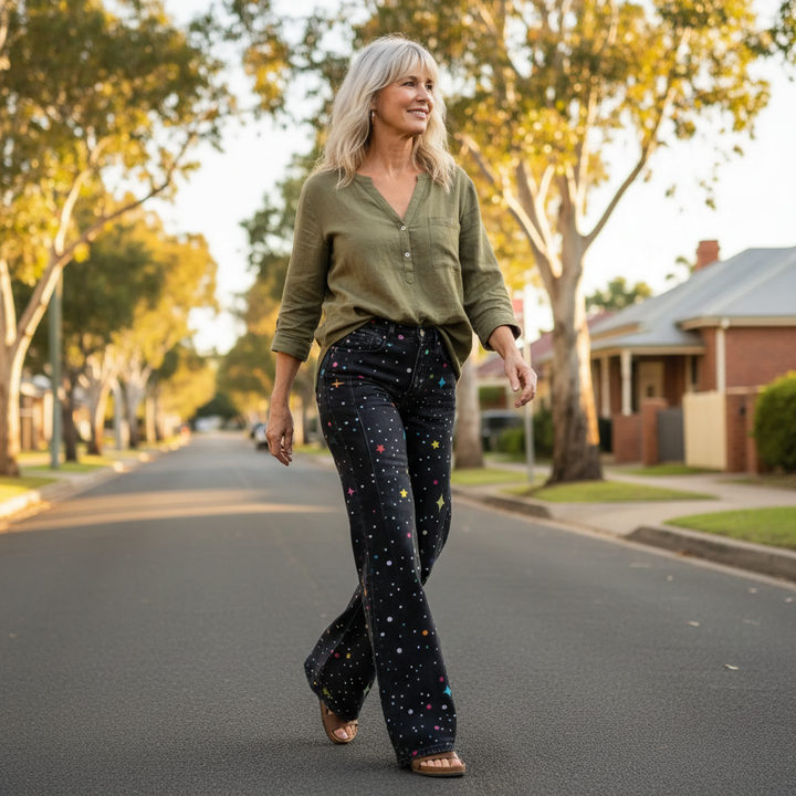 Bianca™ - Boho-Hose im Vintage-Look