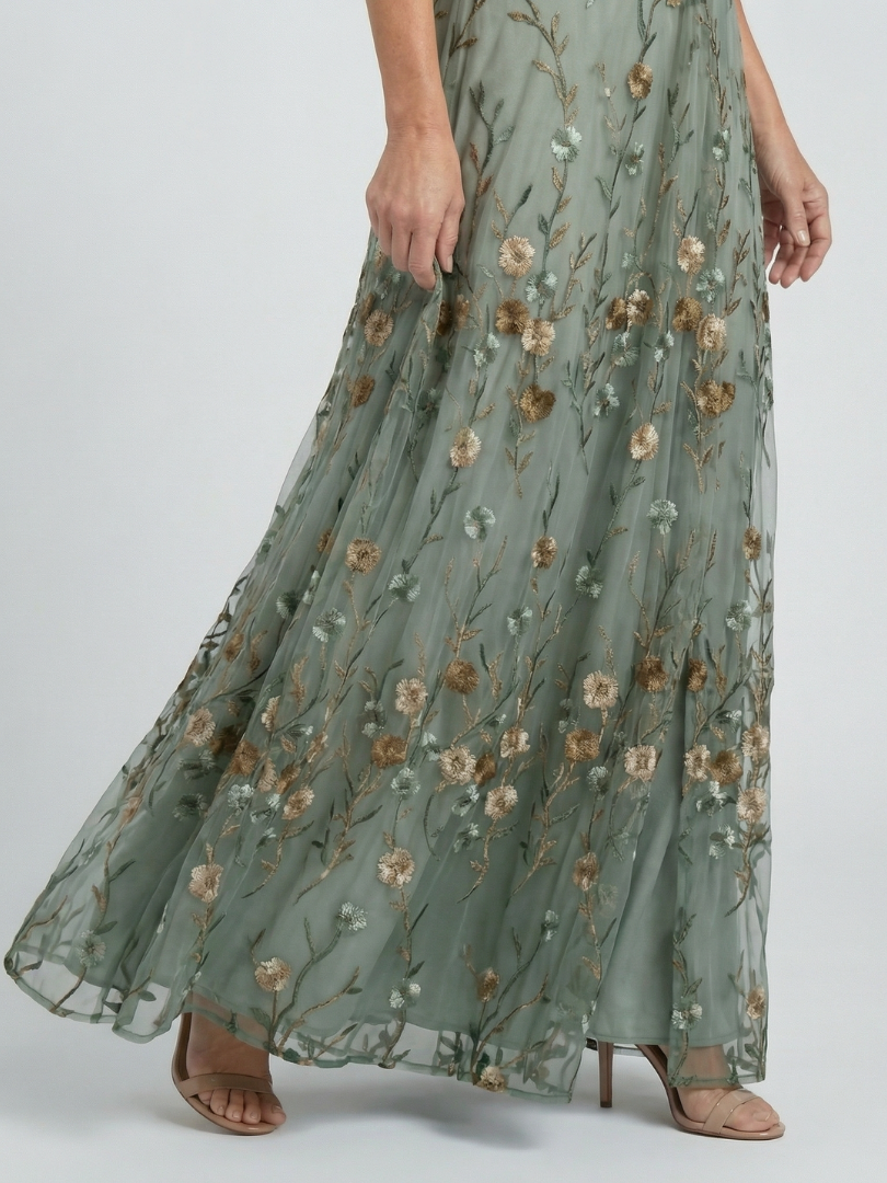 Selora | Halter Bloom Flow Maxi Jurk