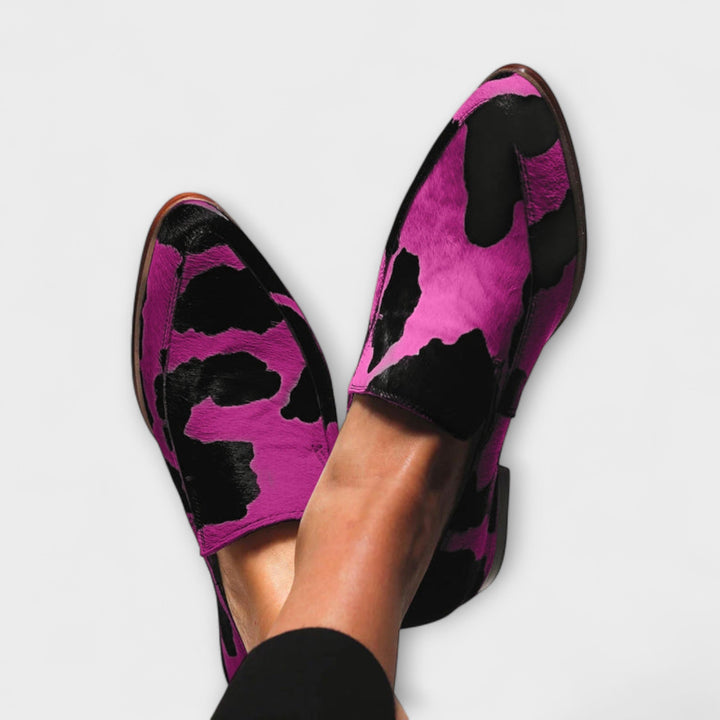 Paloma™ | Vrouwen Mocassins met Koeienprint