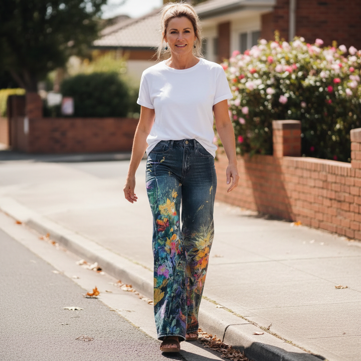 Nadia™ - Weite Boho Chic Hose