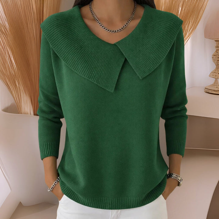 Jennifer | Strickpullover mit weichem Kragen