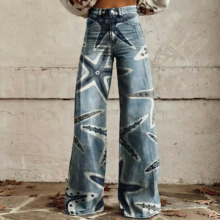Camilla™ - Boho Design Hosen mit Seestern-Muster