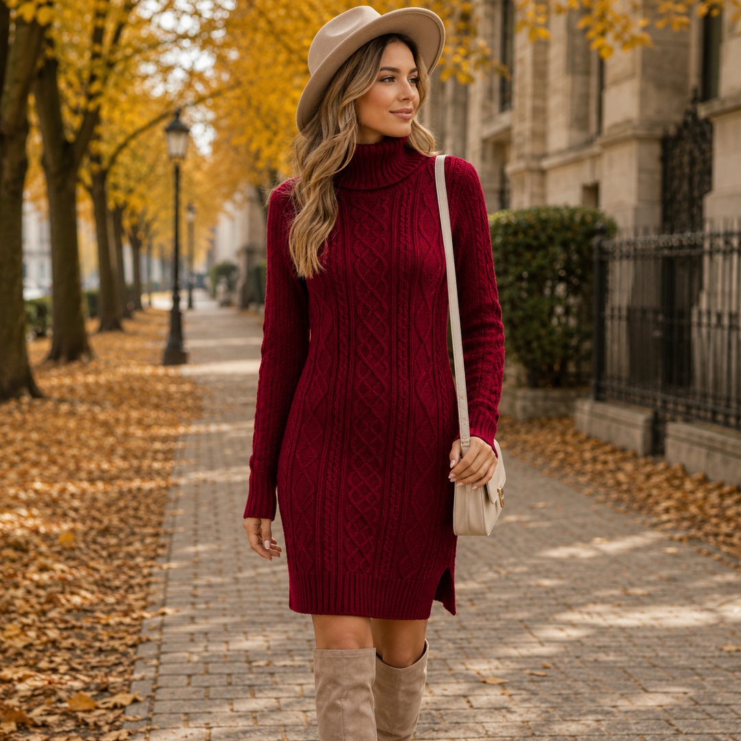 Bronte™ - Strickkleid mit Rollkragen
