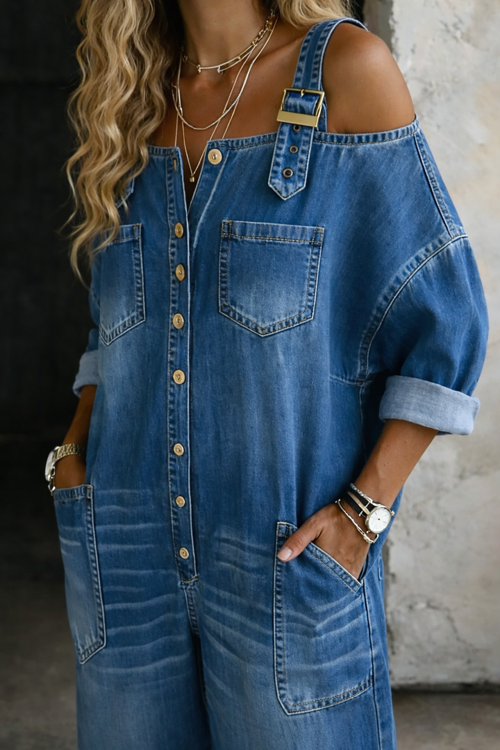 Sophia | Jeans Dungaree zonder Mouwen