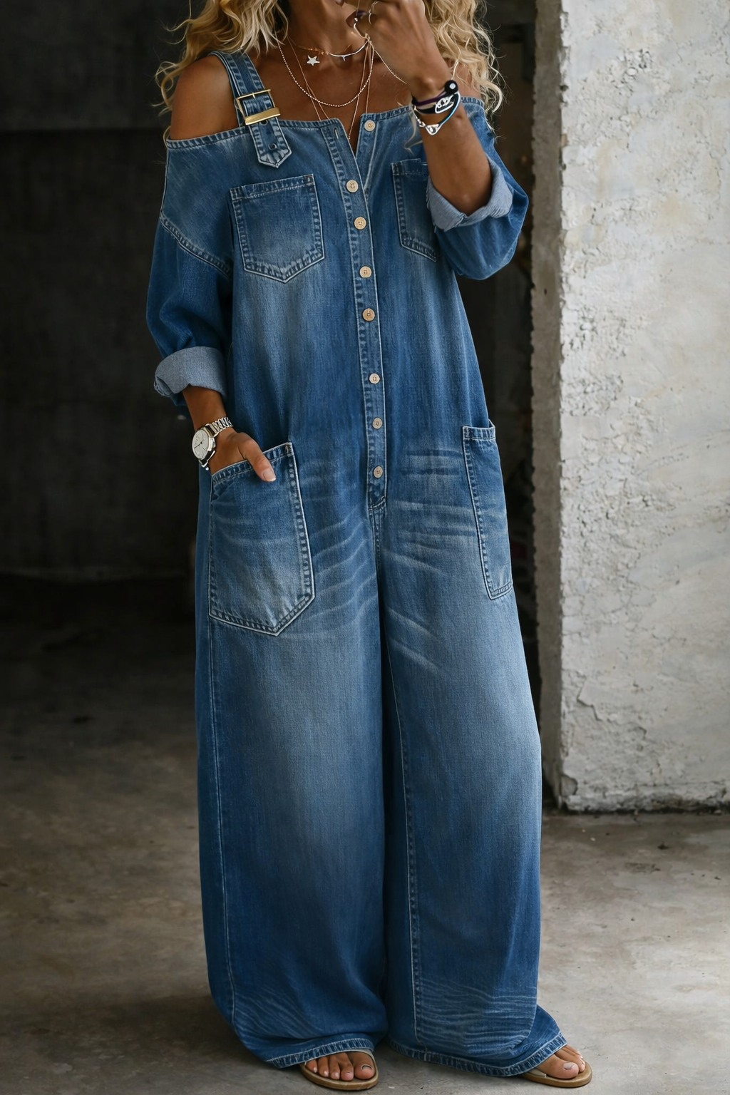 Sophia | Jeans Dungaree zonder Mouwen