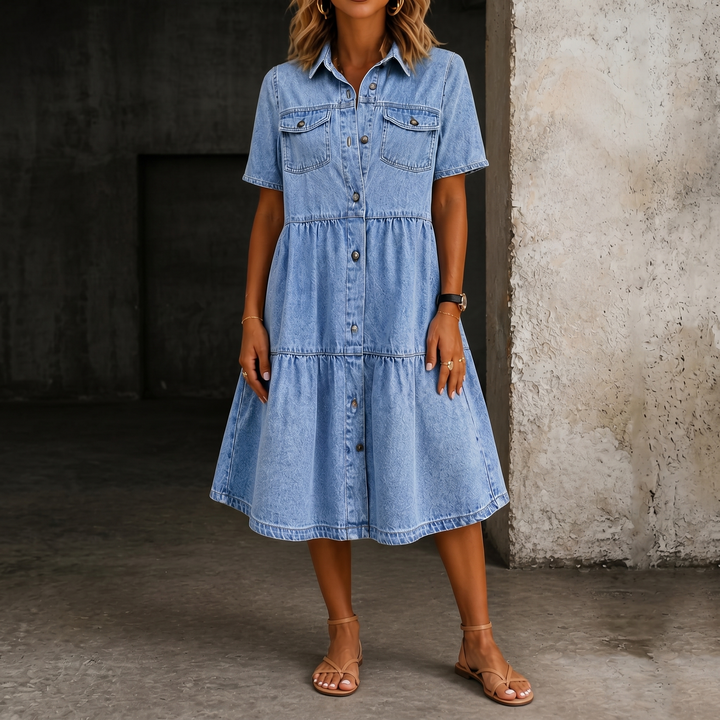 Sophia | Casual Elegante Jeansjurk