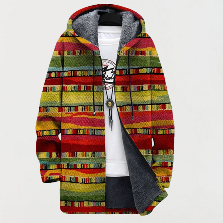 Lina – Cardigan mit ethnischen Streifen