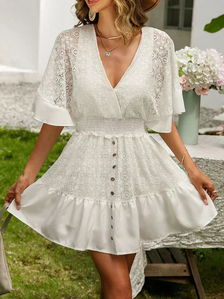Carole - Boho-Spitzenkleid