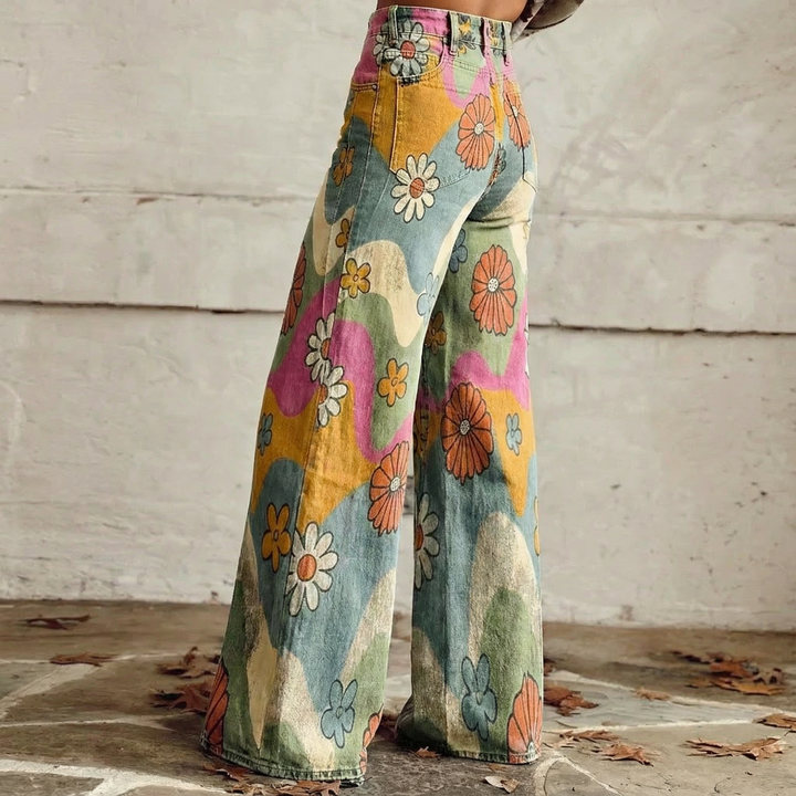 Millie™ - Bedruckte Boho Blumenhose