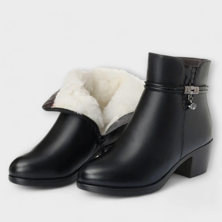 Frederika - Bottes d'hiver élégantes avec fermeture éclair