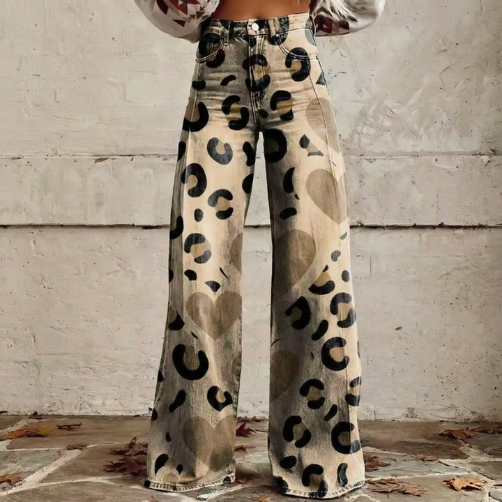 Lara™ - Gedruckte Boho-Herz-Hose