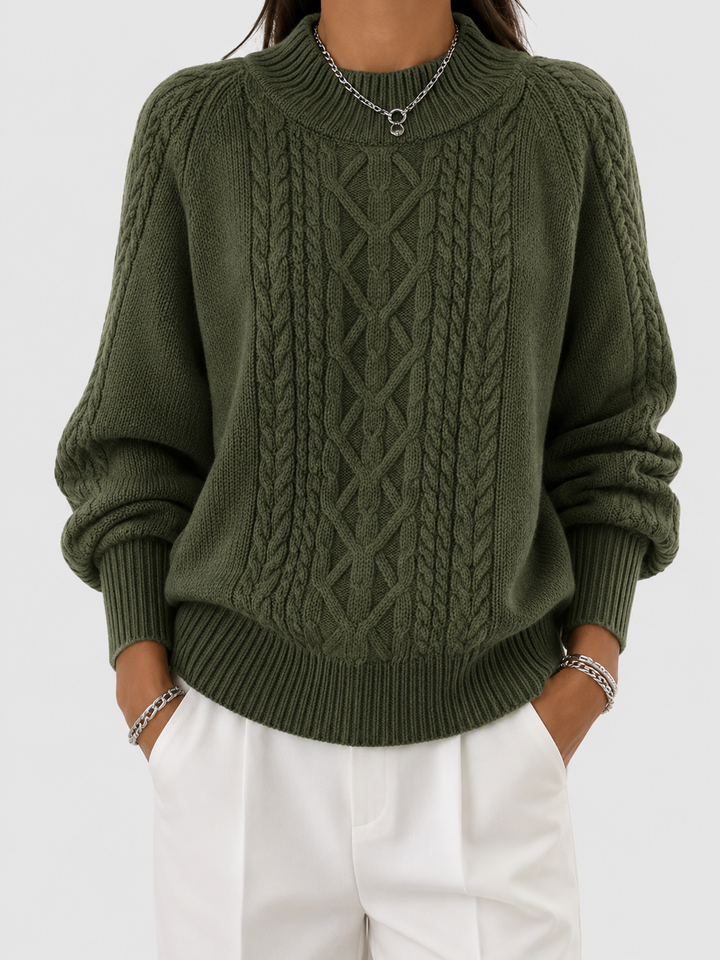 Lory | Langer, Lässiger Pullover mit langen Ärmeln