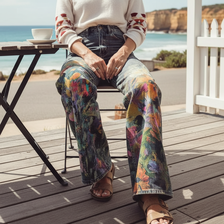 Nadia™ - Weite Boho Chic Hose