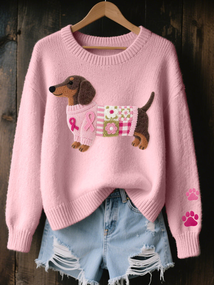 Naoni | Pullover aus Strick mit Dackelmuster