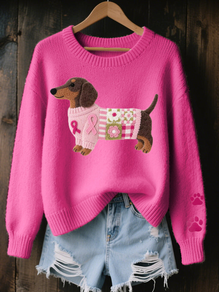 Naoni | Pullover aus Strick mit Dackelmuster